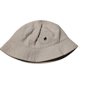 Janie & Jack Baby Sun Hat Bucket Palm Tree Striped 0-3 Months 100% Cotton